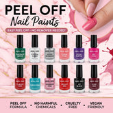 Peel-Off Nail Paint – Vibrant Colors, Easy Application & Quick Removal